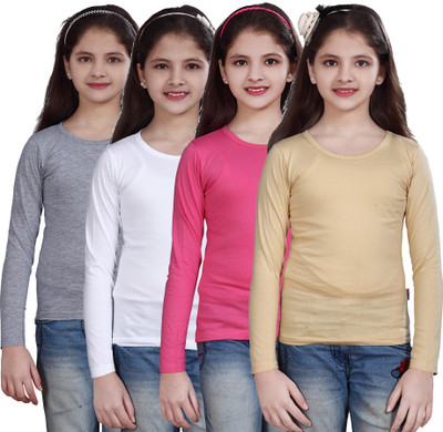 71% OFF on Sinimini Casual Full Sleeve Solid Girl's Top