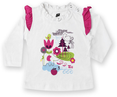 40% OFF on Yellow Kite Baby Casual Full Sleeve Printed Baby Girl's Top