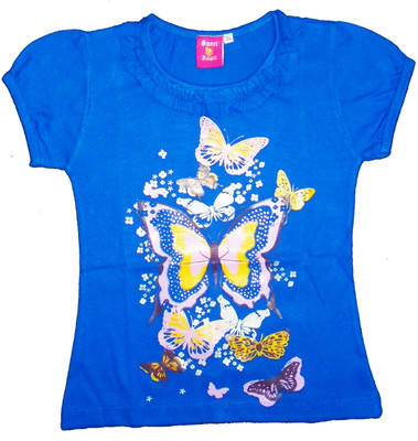 6% OFF on Sweet Angel Formal Short Sleeve Printed Girl's Top