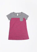 People Casual Short Sleeve Striped Girl's Top People Casual Short Sleeve Striped Girl's Top