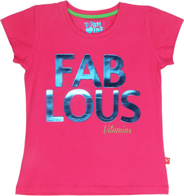 Vitamins Casual Short Sleeve Printed Girl's Top Vitamins Casual Short Sleeve Printed Girl's Top