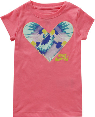 Nike Casual Short Sleeve Graphic Print Girl's Top Nike Casual Short Sleeve Graphic Print Girl's Top