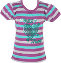 EIGHT 26 Casual Puff Sleeve Striped Baby Girl's Top