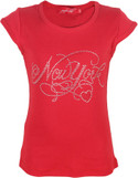Purple Nasty Casual Short Sleeve Solid Girl's Top Purple Nasty Casual Short Sleeve Solid Girl's Top