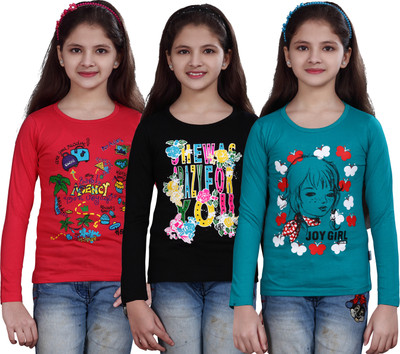 62% OFF on Sinimini Casual Full Sleeve Printed Girl's Top