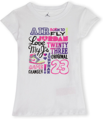 41% OFF on Jordan Kids Casual Short Sleeve Graphic Print Girl's Top 41% OFF on Jordan Kids Casual Short Sleeve Graphic Print Girl's Top