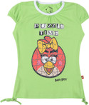 50% OFF on Angry Birds Casual Short Sleeve Printed Girl's Top