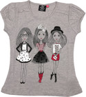Vitamins Casual Short Sleeve Graphic Print Girl's Top Vitamins Casual Short Sleeve Graphic Print Girl's Top