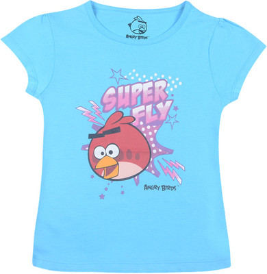 50% OFF on Angry Birds Casual Short Sleeve Printed Girl's Top