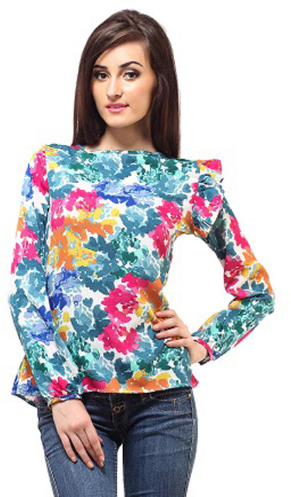 Femme Casual, Casual, Party Full Sleeve Floral Print Women's Top