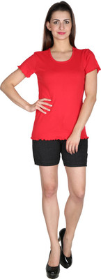 38% OFF on Faireno Casual Short Sleeve Solid Girl's Top