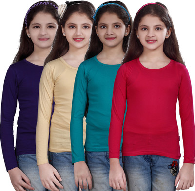 50% OFF on Sinimini Casual Full Sleeve Solid Girl's Top