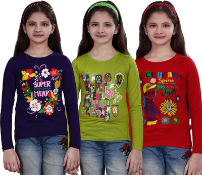 41% OFF on Sinimini Casual Full Sleeve Printed Girl's Top