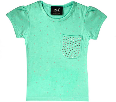 50% OFF on H&k Casual Short Sleeve Printed Baby Girl's Top