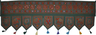 31% OFF on Lal Haveli Beautiful Embroidery with Mirror Work Handmade Toran