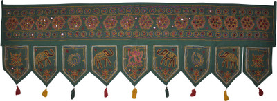 33% OFF on Lal Haveli Beautiful Embroidery with Mirror Work Handmade Toran