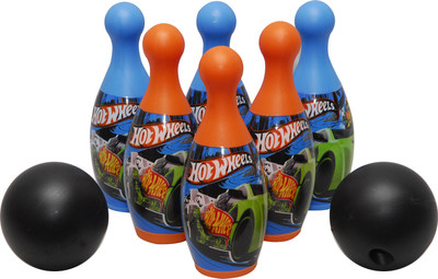 Fun Factory 6 Pin Bowling Game - Hot Wheels Girls, Boys Bowling Fun Factory 6 Pin Bowling Game - Hot Wheels Girls, Boys Bowling