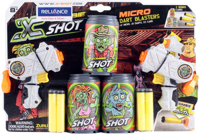 X Shots Zombie Micro Dart Blasters X Shots Zombie Micro Dart Blasters