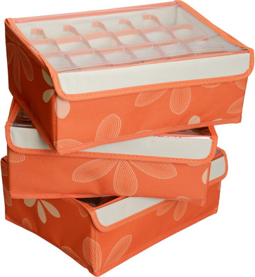 33% OFF on Imported Set Of 3 Pcs Innerwear Drawer Organiser Orange 33% OFF on Imported Set Of 3 Pcs Innerwear Drawer Organiser Orange