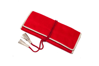 56% OFF on SG Collection Raw Silk Jewelry Red