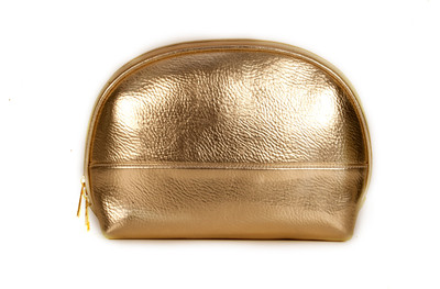 23% OFF on SG Collection Big Oval Cosmetic Pouch Gold