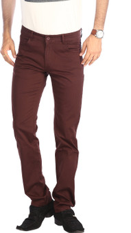 STOP To Start Flat Front Slim Fit Men's Trousers Slim Fit Men's Trousers
