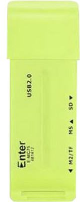 Enter Multi Card Reader and Writer E-MC75 Green Enter Multi Card Reader and Writer E-MC75 Green