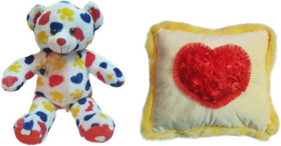 31% OFF on MFT Teddy T0060 and Cushion P0048 Valentine Gift Set