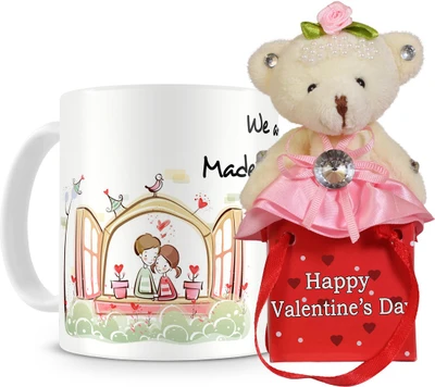 44% OFF on Everyday Gifts What We Are Made For Mug Valentine Gift Set