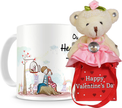 44% OFF on Everyday Gifts Heart Beats Together On This Valentine'S Day Mug Valentine Gift Set