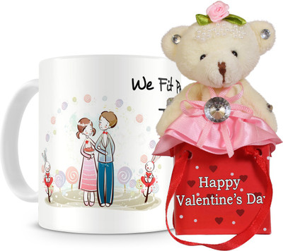 44% OFF on Everyday Gifts We Fit Perfectly Mug Valentine Gift Set