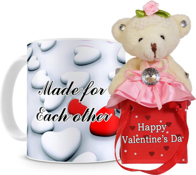 44% OFF on Everyday Gifts We Are Made For Each Other Mug Valentine Gift Set