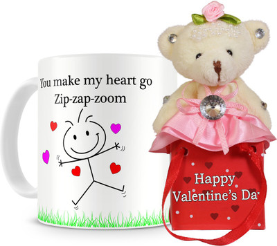 44% OFF on Everyday Gifts Make My Heart Go Zip-Zap-Zoom Mug Valentine Gift Set