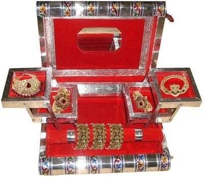 61% OFF on Traditional Rajasthan Trjwm Jewellery Vanity Box Red 61% OFF on Traditional Rajasthan Trjwm Jewellery Vanity Box Red