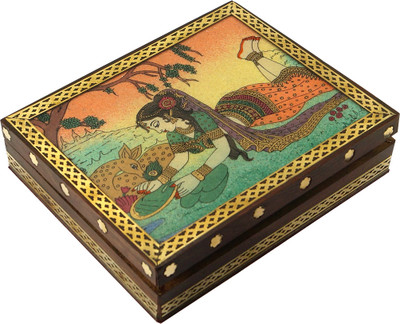 55% OFF on R S Jewels Wooden Gemstone Painting Handmade Jewellery Vanity Box Multicolor 55% OFF on R S Jewels Wooden Gemstone Painting Handmade Jewellery Vanity Box Multicolor