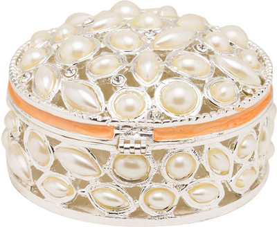 33% OFF on Prachin Pearlbox Round Kc4117 Makeup Vanity Case Silver 33% OFF on Prachin Pearlbox Round Kc4117 Makeup Vanity Case Silver