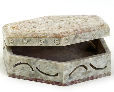 30% OFF on Aapno Rajasthan Floral Design Hexagon Shaped Box Multiutility Vanity Jaali Beige 30% OFF on Aapno Rajasthan Floral Design Hexagon Shaped Box Multiutility Vanity Jaali Beige