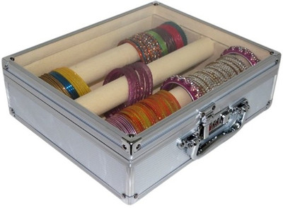 50% OFF on Pride 3 Roll Make Up And Jewellery Vanity Case Silver