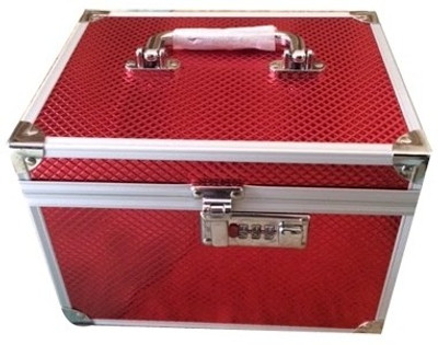 50% OFF on Platinum Cosmetic Box with Lock Makeup and Jewellery Vanity Case Red 50% OFF on Platinum Cosmetic Box with Lock Makeup and Jewellery Vanity Case Red