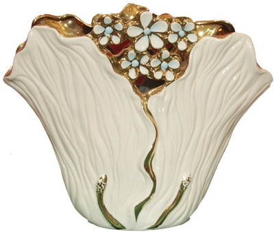 20% OFF on White Gold Porcelain Vase 20% OFF on White Gold Porcelain Vase