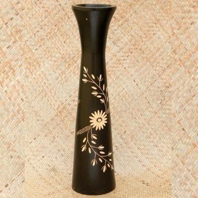 11% OFF on Tokenz Swirling Flowers Wooden Vase