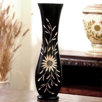 14% OFF on Tokenz Long 'N' Strong Black Flower Wooden Vase