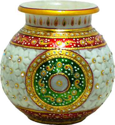 Art-N-Crafts Unique Beautiful Marble Jaali Pot Stoneware Vase Art-N-Crafts Unique Beautiful Marble Jaali Pot Stoneware Vase