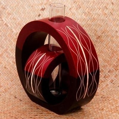 12% OFF on Tokenz Double Colored Bud Wooden Vase 12% OFF on Tokenz Double Colored Bud Wooden Vase