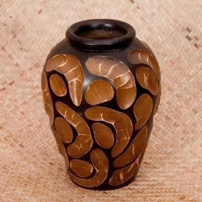 12% OFF on Tokenz Designer Ptcher Flower Wooden Vase