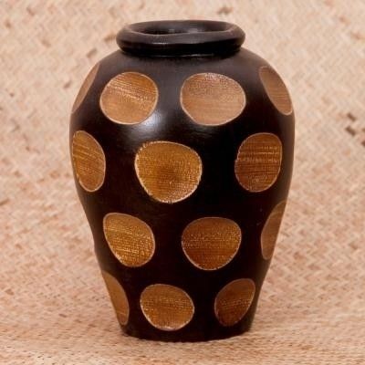 12% OFF on Tokenz Polka Blossoms Flower Wooden Vase