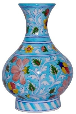14% OFF on Vaah Jaipur Blue Pottery Vase