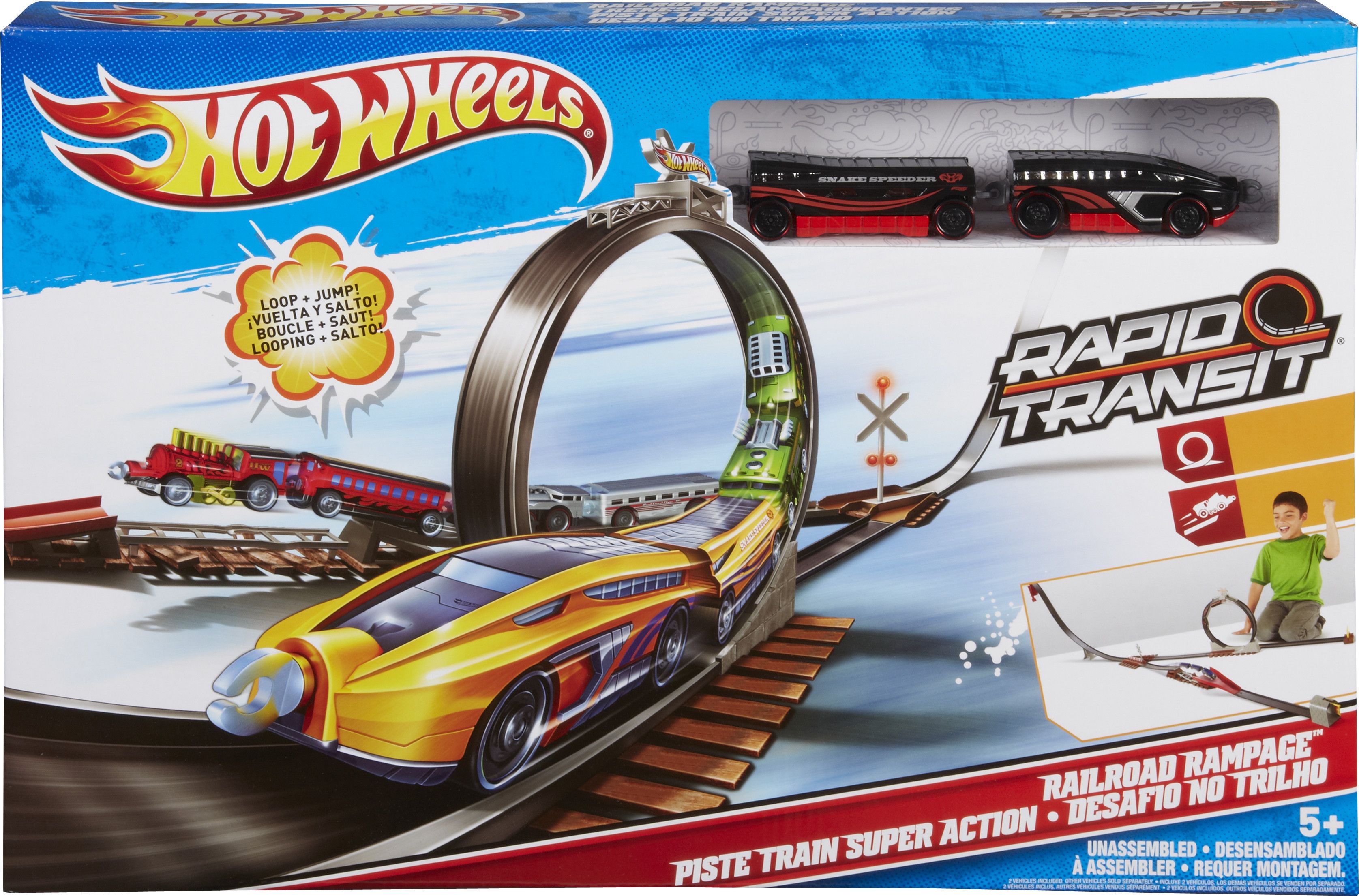 Hot Wheels Rapid Transit Railroad Rampage Rapid Transit Railroad