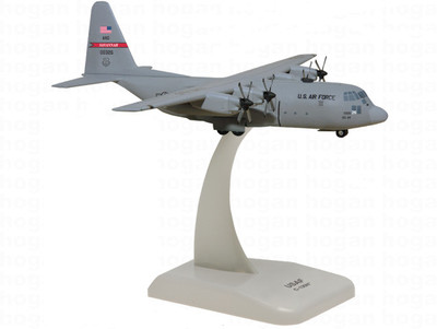 Hogan Wings M Series C-130H US AIR FORCE GEORGIA AIR NATIONAL GUARD, Scale 1:200 (with Stand with Gear)