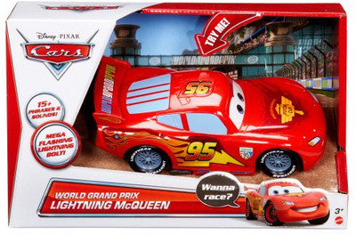 Mattel Cars Lights and Sounds World Grand Prix Lightning Mcqueen Vehicle Mattel Cars Lights and Sounds World Grand Prix Lightning Mcqueen Vehicle